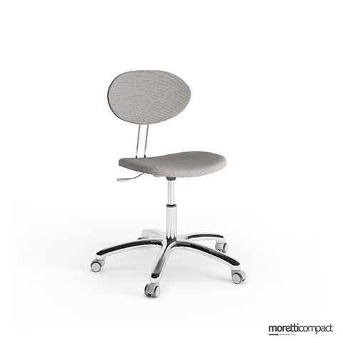 Sedia Flap imbottita (basamento Alluminio Lucido)