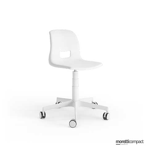 Sedia Gap con Ruote (basamento Bianco)