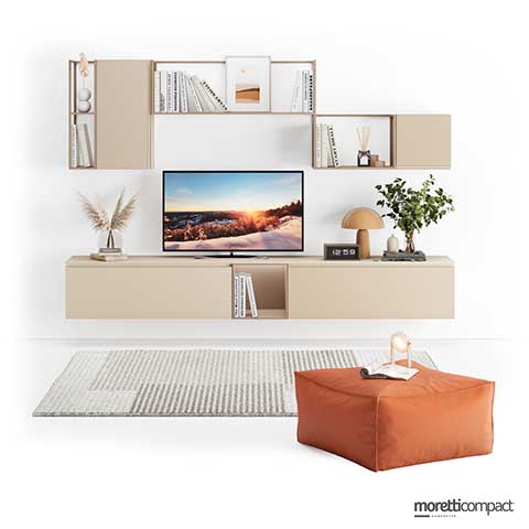 Soggiorno composto da Airframe e Wallbox sospesi