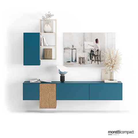 Soggiorno composto da Airframe e Wallbox sospesi