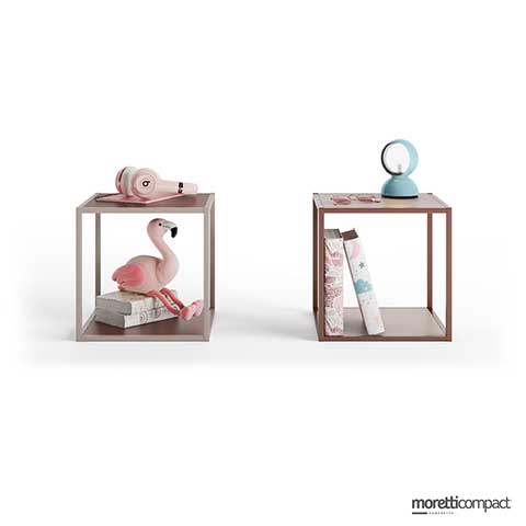 Cage con piani laccati / nobilitati