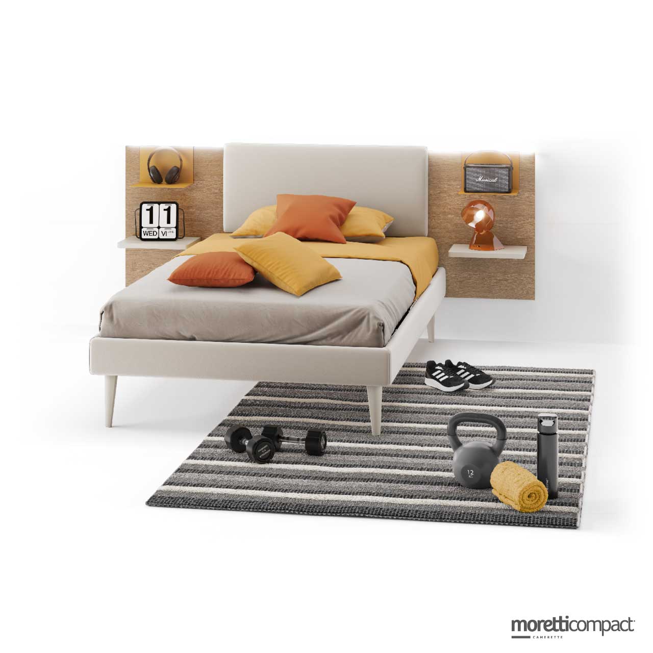 Sommier con pannello Wally