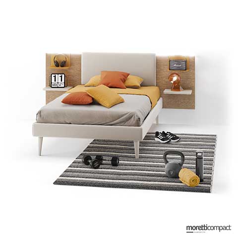 Sommier con pannello Wally