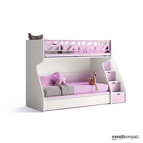 Level Flow con secondo letto e scala modulare laterale