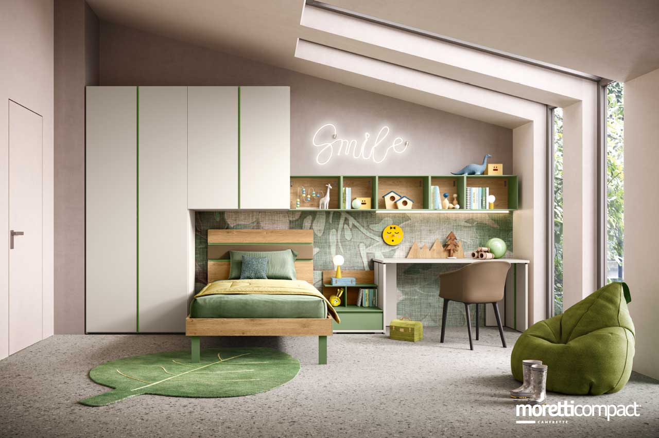 Cameretta con armadio a ponte Cameretta con armadio a ponte