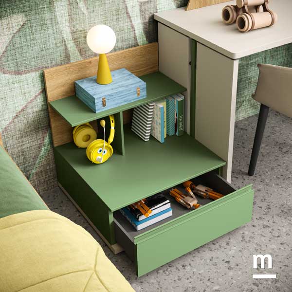 Comodino con maniglia Gola Comodino con maniglia Gola