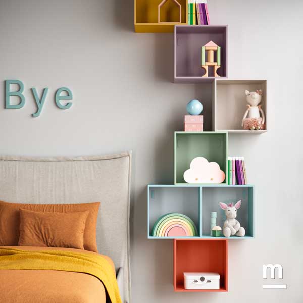 Libreria con Wallbox a giorno laccati Libreria con Wallbox a giorno laccati