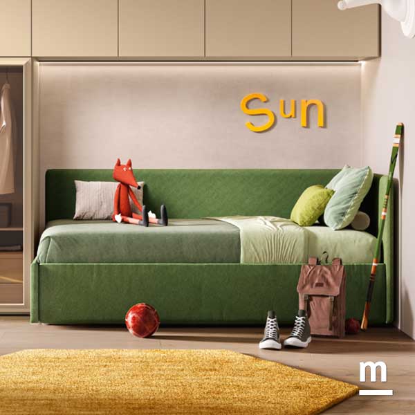 Il divano letto imbottito Topazio Il divano letto imbottito Topazio