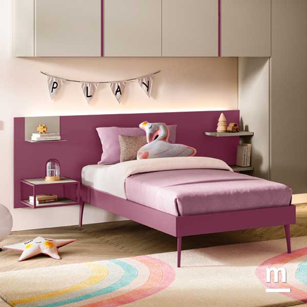 Pannello Wally con sommier laccato