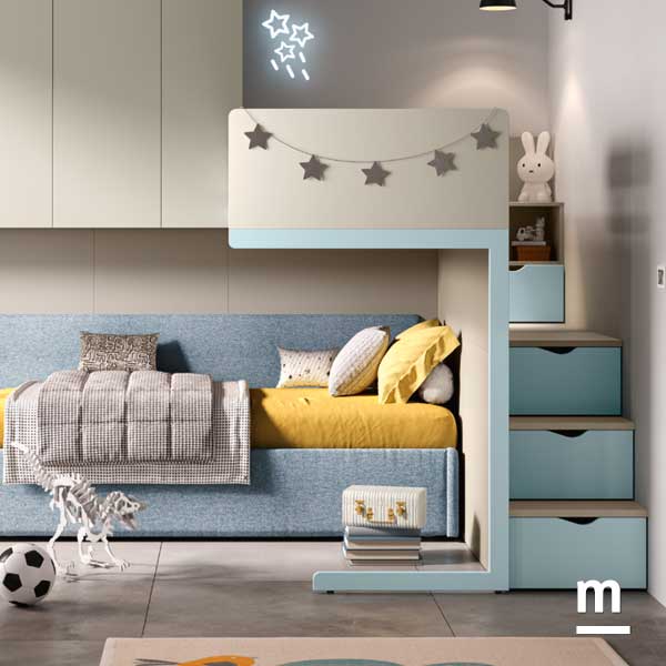 Soppalco Concept Fly con scala posteriore Soppalco Concept Fly con scala posteriore