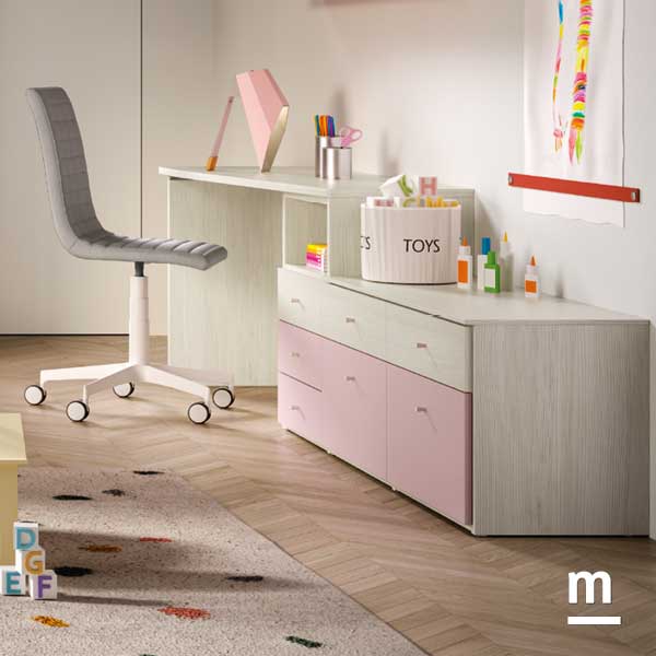 Scrivania con cassettiere