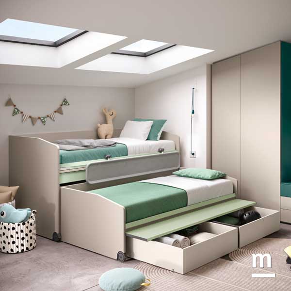 Letti Space Idea con cassettoni estraibili Letti Space Idea con cassettoni estraibili