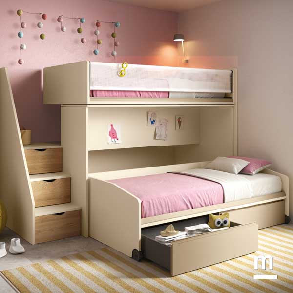 Letto Space Idea con cassettoni