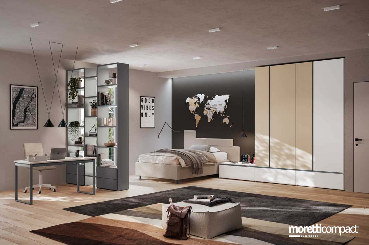 Camera con libreria bifacciale Camera con libreria bifacciale