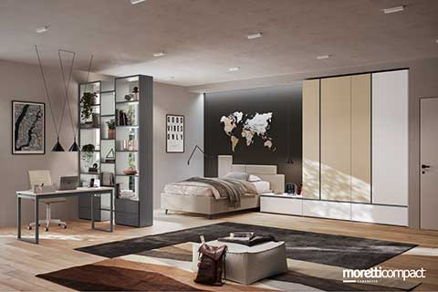 Camera con libreria bifacciale Camera con libreria bifacciale