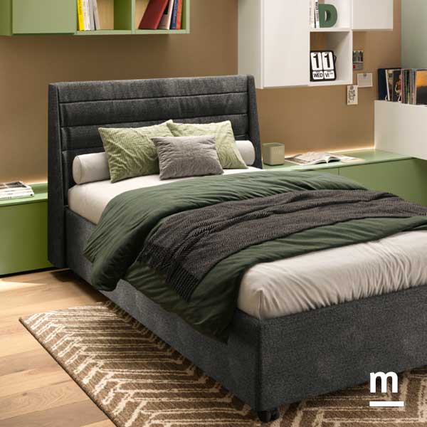 Letto imbottito con testata Imperial