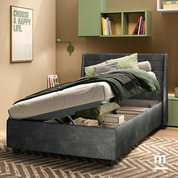 Letto con contenitore Box Side