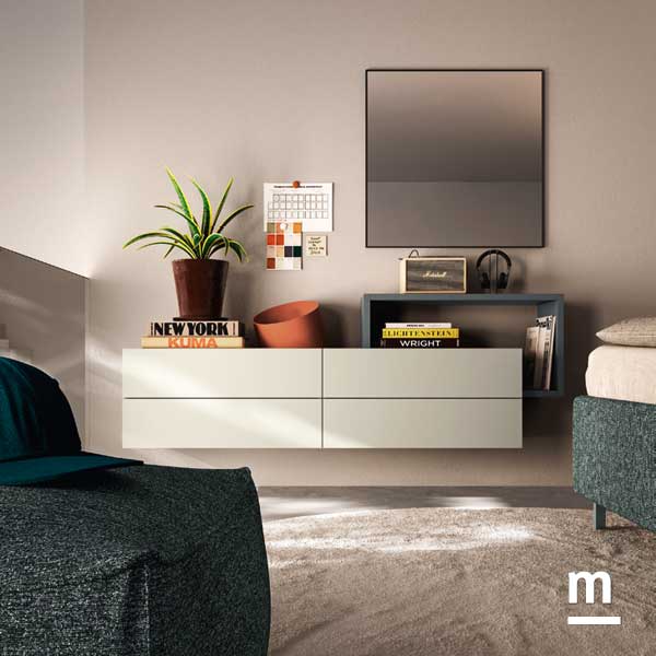 Wallbox sospesi con specchio Wallbox sospesi con specchio