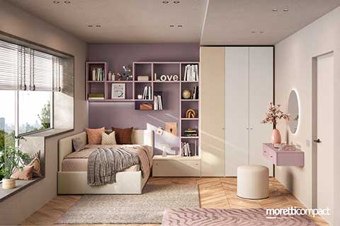 Camera con divano imbottito Side Box Camera con divano imbottito Side Box