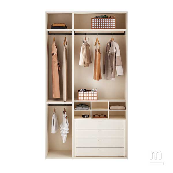 Esempio di attrezzaggio interno armadio